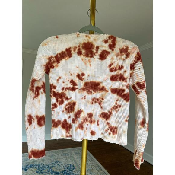 Downtown streetwear Lykke Wullf Madison tie dye long sleeve shirt 100% cotton - Picture 4 of 8